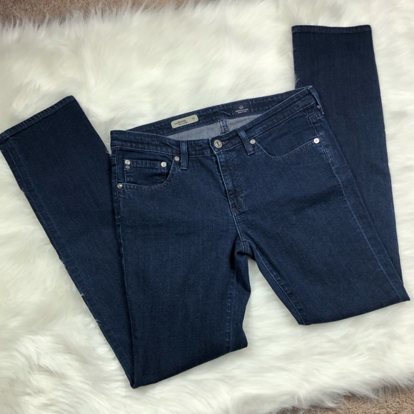 Anthropologie, AG “Stevie” Straight Skinny Dark Wash Jeans - Picture 3 of 7